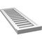 Ekena Millwork Vertical Surface Mount PVC Gable Vent: Functional, w/ 2"W x 2"P Brickmould Sill Frame, 12"W x 38"H GVPVE12X3803SF - alternate 5